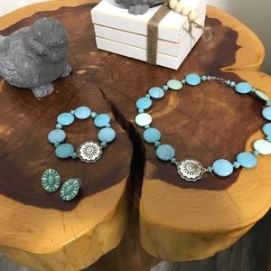 Cute Matching Necklace-Bracelet Earrings